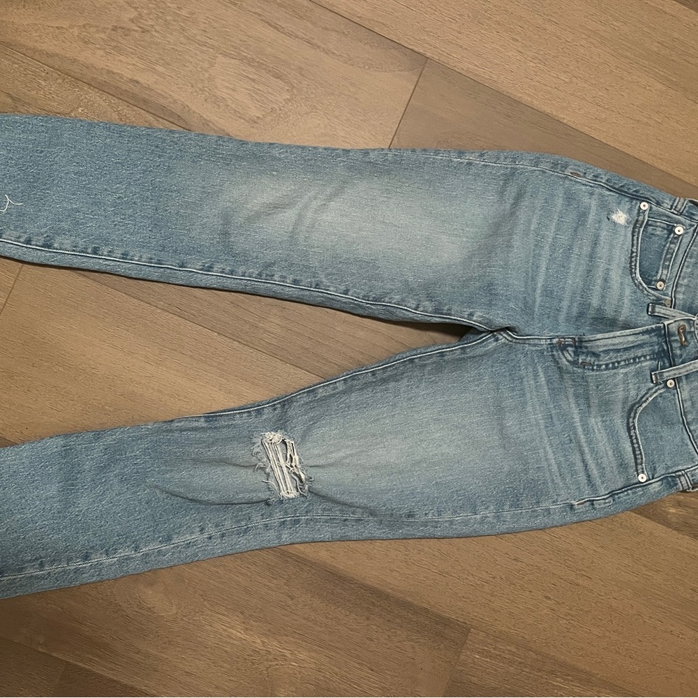 Madewell Light Blue Distressed Jeans